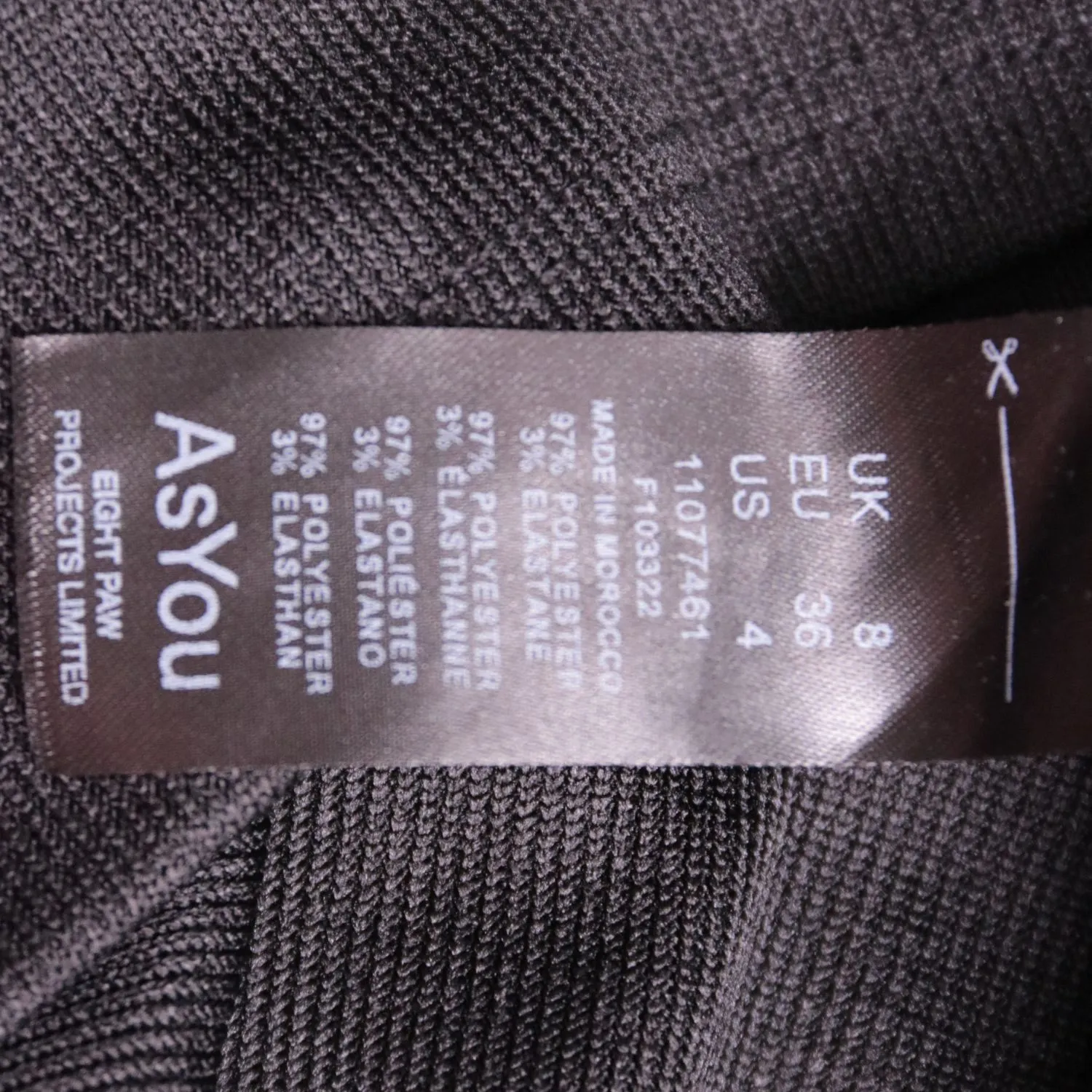 Чёрное платье Made in Moscow на молнии, размер 40 (XS)