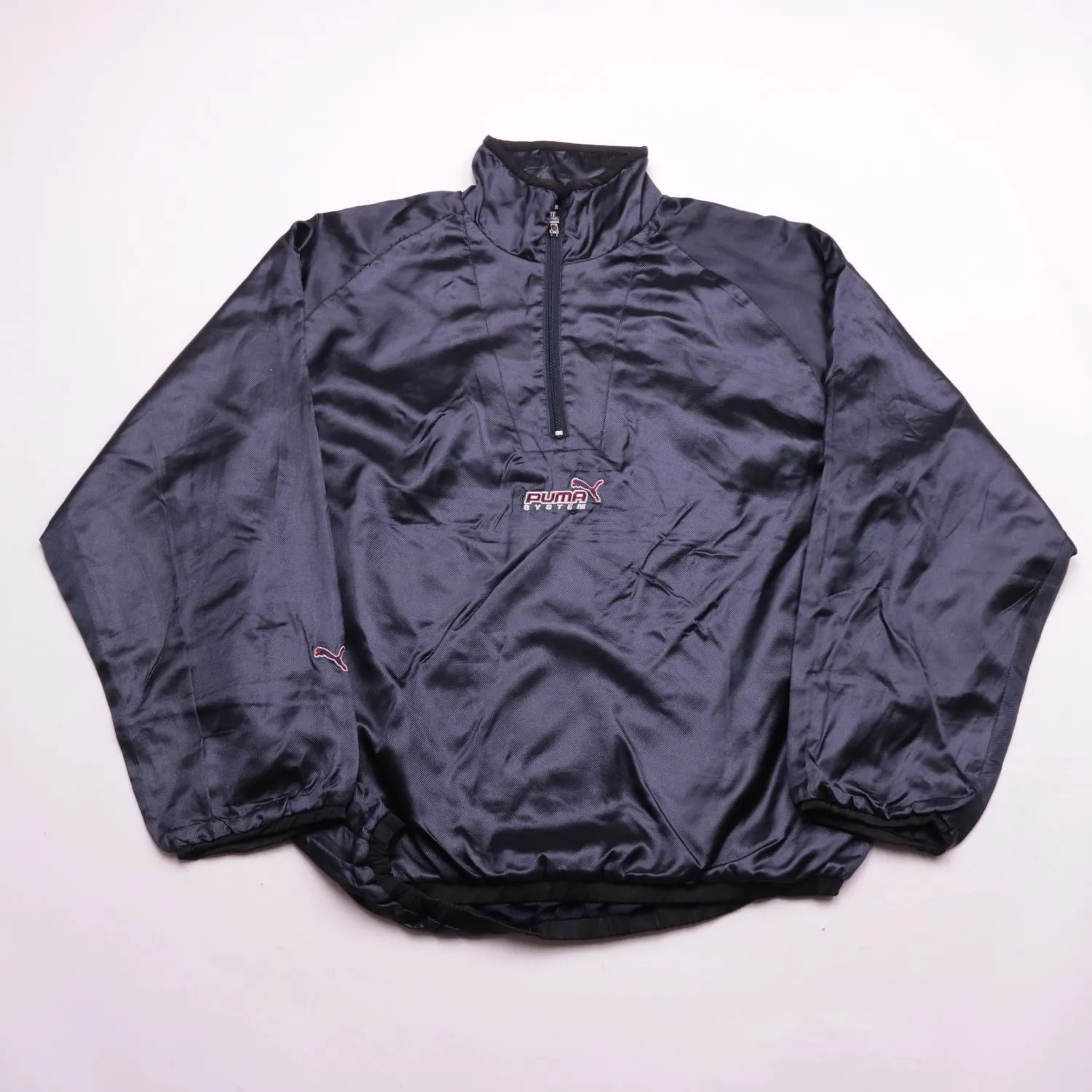 Тёмно-синий анорак PUMA с короткой молнией, размер 54 (XL)