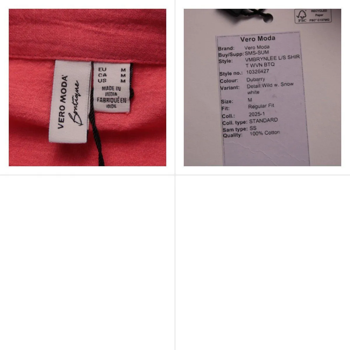 рубашка Vero Moda