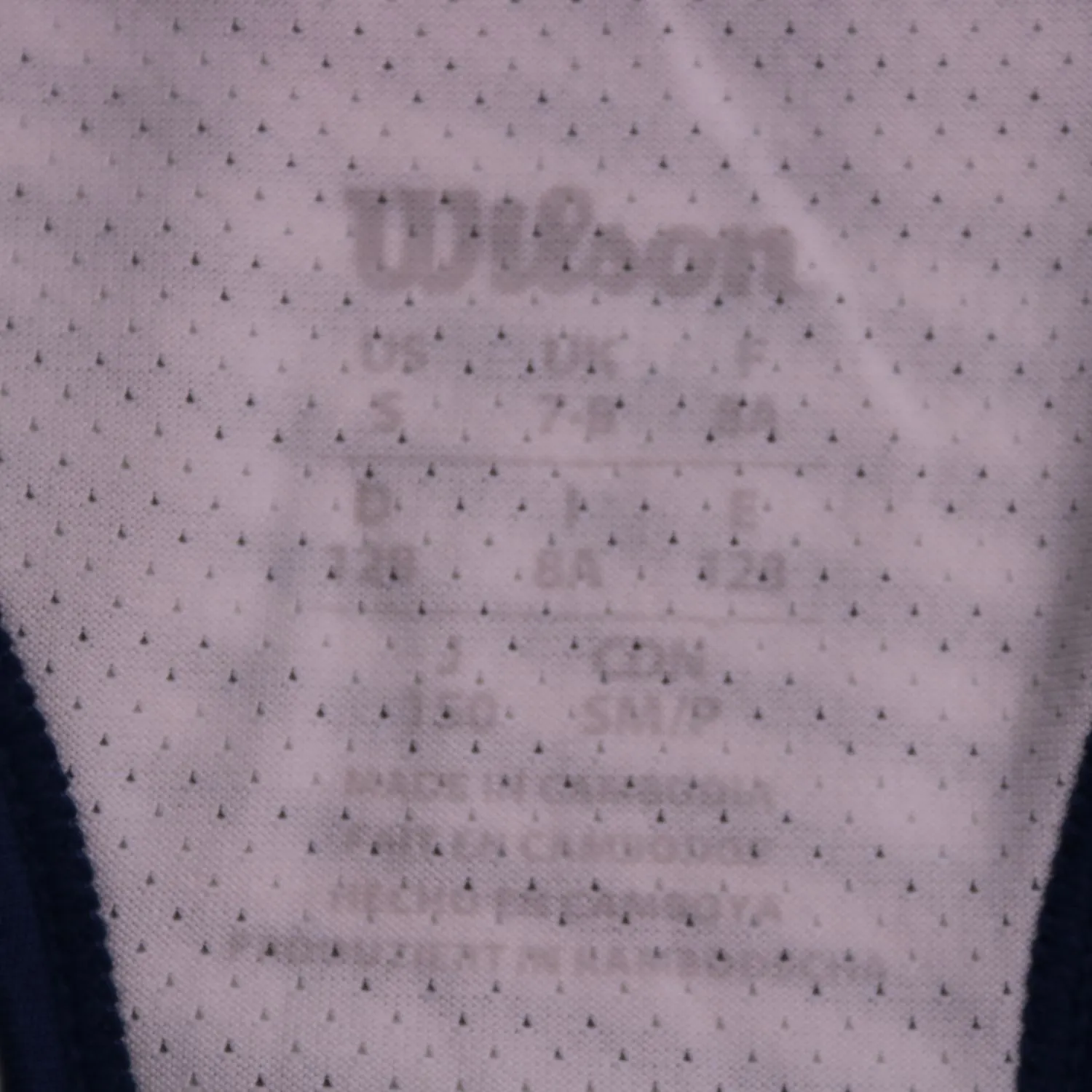 Бело-синяя майка Wilson с борцовской спинкой, размер 40 (XS)